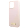 Image de Coque Magsafe iPhone 13 Pro Max en Silicone Plaque Métal Doré Elégant Rose