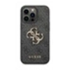Image de Coque pour iPhone 14 Pro avec Monogramme et Logo 4G en Métal Gris foncé