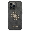 Image de Coque pour iPhone 14 Pro Max avec Monogramme et Logo 4G en Métal Gris foncé