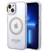 Image de Coque pour iPhone 14 Série Gold Outline Compatible MagSafe Violet