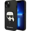 Image de Coque pour iPhone 14 Plus Saffiano Karl Head Patch Protection Antichoc Rigide Noir