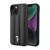 Image de Coque PU Puffy Ikonik Pins pour iPhone 14 Plus - Noire
