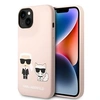 Image de Silicone Liquide Karl & Choupette MagSafe - Coque pour iPhone 14 Plus (Rose)