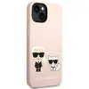 Image de Karl Lagerfeld Coque De Téléphone Klhmp14msskci Iphone 14 Plus15 Plus 6.7 Silicone Karl&choupette One Size