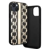 Image de Coque PU Monogram Stripe pour iPhone 14 Plus - Crème
