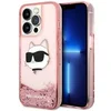 Image de Liquid Glitter NFT Choupette Head - Coque pour iPhone 14 Pro (Rose)