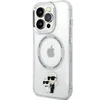Image de Coque pour iPhone 14 Pro Imprimé Karl et Choupette Compatible MagSafe Transparent