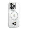 Image de Coque pour iPhone 14 Pro Max Imprimé Karl et Choupette Compatible MagSafe Transparent