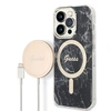 Image de Bundle Chargeur 15W Magsafe + Coque Magsafe Marble pour iPhone 14 Pro Max