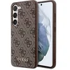Image de Coque pour Samsung Galaxy S23 en TPU avec Motif 4G et Logo en Métal Marron