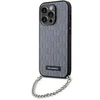 Image de Coque pour iPhone 14 Pro - Chaîne monogramme Saffiano (KLHCP14LSACKLHPG) - Argent