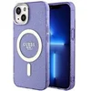 Image de Coque pour iPhone 14 Plus Série Glitter Gold Compatible MagSafe Violet