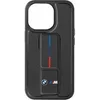 Image de Coque pour iPhone 15 Pro Simili Cuir Béquille Support Noir