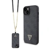 Image de Coque pour iPhone 15 / iPhone 14 / iPhone 13 - Crossbody 4G Logo en métal (GUHCP15SP4TDSCPK) - Noir