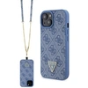 Image de Coque pour iPhone 15 / iPhone 14 / iPhone 13 - Crossbody 4G Logo en métal (GUHCP15SP4TDSCPB) - Bleu