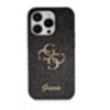 Image de Coque pour iPhone 15 Pro Max Paillettes avec Logo en Métal Noir