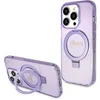 Image de Coque pour iPhone 15 Pro - Ring Stand Script Glitter MagSafe (GUHMP15LHRSGSU) - Violet