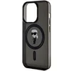 Image de Coque pour iPhone 15 Pro Modèle IML Ikonik Compatible MagSafe Noir transparent