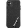 Image de Coque pour iPhone 11 en Gomme Multi Logo 3D Ultra Résistant Noir