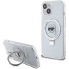 Image de Coque pour iPhone 15 / iPhone 14 / iPhone 13 - Hardcase Ring Stand MagSafe (KLHMP15SHMRSKHH) - Tête de Karl blanche