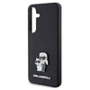 Image de Coque de protection rigide pour Galaxy S24 Saffiano Metal Karl et Choupette Noir
