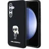 Image de Silicone Ikonik Metal Pin - Coque Samsung Galaxy S24 (noir)