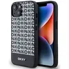Image de Dkny Coque De Téléphone Pu Leather Repeat Pattern Bottom Stripe Magsafe Iphone 14 One Size