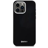 Image de Coque pour iPhone 15 Pro Max Compatible MagSafe en Silicone avec Logo Métallisé Noir