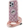 Image de Coque pour iPhone 15 Pro - IML Crossbody MagSafe (KLHMP15LHCKCKCKCKLCP) - Monogramme Rose Tête Karl&Choupette