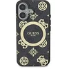 Image de Coque Arrière pour iPhone 16 à Motif Pivoine 4G MagSafe Noir