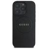 Image de Coque Arrière pour iPhone 16 Pro à Texture Grainé MagSafe Noir