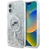 Image de Coque pour iPhone 16 Plus - Liquid Glitter MagSafe (KLHMP16MLGKKCSGH) - Tête Karl&Choupette Transparente