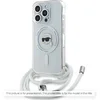 Image de Coque pour iPhone 16 Pro - IML Crossbody MagSafe (KLHMP16LHHCKCKHNT) - Tête de Karl transparente