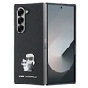 Image de Coque pour Galaxy Z Fold 6 Design Karl et Choupette avec Finition Grainée Noir