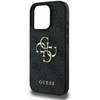 Image de Coque pour iPhone 16 Pro avec Monogramme et Logo 4G en Métal Gris foncé