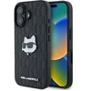 Image de Coque iPhone 16 - Hardcase Cuir Monogramme (KLHCHCP16SPGKLCHPK) - Tête de Choupette
