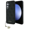 Image de Coque pour Galaxy S24 FE Antichocs avec Motif 4G et Breloque Décorative Noir