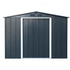 Image de Abri de jardin en métal 4 77 m2 Kit d ancrage inclus anthracite Gris
