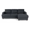 Image de Canapé d angle droit 4 places Paul Tissu anthracite L 215 p 140 cm Gris
