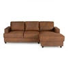 Image de Canapé d angle droit 4 places Tissu vintage Contemporain L 215 P 140 H 86 cm PAU