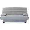 Image de Banquette clic clac 3 places Matelas 17 cm Tissu clair L199 P96 H103 cm CHLoe Gr