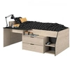 Image de Lit Combiné enfant Kim Chene Jackson et 90 190 200 cm Noir