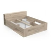 Image de Lit adulte 160 200 cm Chene Kronberg O ygene Gris