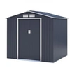 Image de Abri de jardin en métal 4 07 m² 213 191 195 cm MARS Kit d ancrage inclus 2 portes c