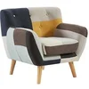 Image de Fauteuil en tissu patchwork SERTI II