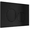 Image de Plaque de commande pour WC avec double touche - Noir - OPULUS
