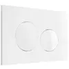 Image de Plaque de commande pour WC avec double touche - Blanche - OPULUS