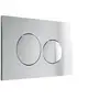 Image de Plaque de commande pour WC avec double touche - Chrome - OPULUS