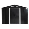 Image de Abri de jardin métal en acier galvanisé gris 8 m² - MANSO