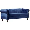Image de Canapé chesterfield 3 places en velours bleu roi TRUMBO